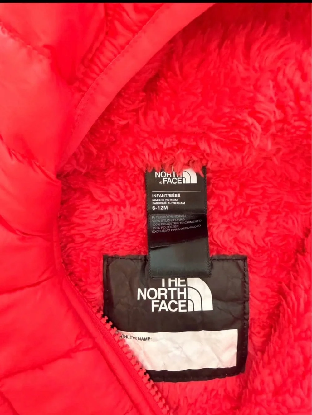 The North Face hot pink Quilted Baby One-Piece Snowsuit